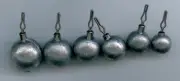 10 OF 1/2 oz lead round drop shot weights ( BALL STYLE )