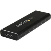 StarTech.com Drive Enclosure SATA/600, M.2 - USB 3.0 Micro-B Host Interface - UASP Support External - Black - TAA Compliant - 1
