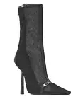 Saint Laurent Oxalis Mesh Pointed Toe Ankle Boots Booties Black 37 EU