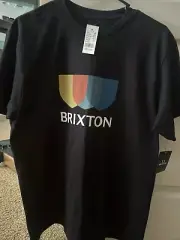 MENS BRIXTON BLACK T-SHIRT SIZE M NWT