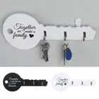 Towel Holder Coat Hooks Storage Rack Retro Wood Key Holder Wall Keys Shape Hook