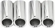 4 PCS Exhaust Tip Compatible For BMW G07 X7 G06 X6 G05 X5 M40i M50i Exhaust System Tip Muffler Tip(Silver -4 PCS)
