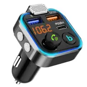 Bluetooth Car Wireless FM Transmitter Adapter USB Fast Charger Hands-Free