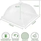 AU 17" Pop-Up Mesh Food Cover Tent Umbrella Collapsible for Outside Picnics BBQ