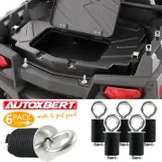 6pcs Tie Down Anchors For Polaris RZR ATV UTV Bundle Cargo Lock And Ride Hook US