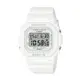 【CASIO BABY-G】經典輕盈方形電子休閒腕錶-奶白色/BGD-565U-7