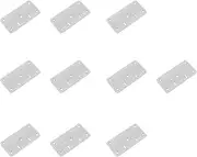 RHAIYAN Cabinet Hinge Repair Plate Kit Furniture Hardware Repair Mounting Tool Kitchen Cupboard Door Hinges Stainless Steel Fixing Plate (Color : C)