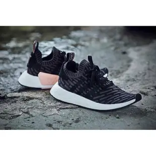 Adidas NMD R2 PK primeknit 編織 黑粉 愛迪達 女鞋 boost BA7239