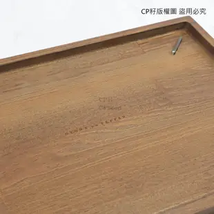 ☆CP籽☆日本製 AUX大人的鐵板專用方形木底盤隔熱底盤 34.6*23.9cm 天然木 OTS-8109