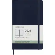NEW Moleskine 2023 Weekly Notebook Diary S/C Sapphire Blue Lrg