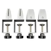 Sneeze Guard Support Clamp Partition Aluminum Adjustable Partition Clamp Acry...