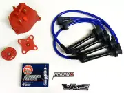 DISTRIBUTOR CAP ROTOR SPARK PLUG WIRE KIT FOR 94-01 ACURA INTEGRA B18 DC BLUE C