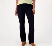 NWT - Laurie Felt - Regular Pull-on Bootcut Knit Clean Jeans - Blue Black - M