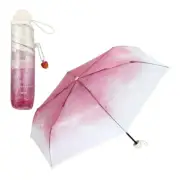 Tabi suru Kissa × Wpc. Cream Soda Folding Vinyl Umbrella Pink Color Japan New