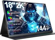 UPERFECT 2K 18" 144Hz Portable Gaming Monitor new!!!