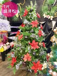 在飛比找Yahoo!奇摩拍賣優惠-聖誕樹 7尺諾貝松成品樹(含所有裝飾+燈)，聖誕佈置/聖誕節