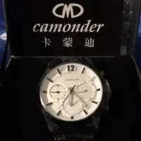 在飛比找蝦皮購物優惠-卡蒙迪 Camonder 三眼鋼帶錶