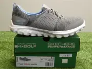 Skechers Go Walk 2 Sugar Relaxed Fit Women's Golf Shoes Size 8.5 Grey/Blue New