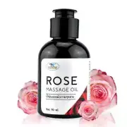 ThaiCream Rose Massage Oil - Aromatherapy Spa Oil, 90 ml - Non-Greasy, Moisturi