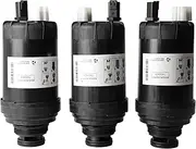 3 Pack Fuel Filter Water Separator Fit for Bobcat Loaders S450 S510 S530 S550 S590 S650 S740 S770 S850 T450 T595 T650 T740 T770 T870 A770 for Excavator E32 E35 E42 E45 E55 Replace OE# 7023589 7400454