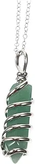 [GLSTOY] Crystal Pendant Bracelet Necklaces Beaded Necklace Layered Necklace for Women Turner Charm Gold Necklace Jewelry Turquoise Necklace S Necklace Decorations Natural Crystal Purple