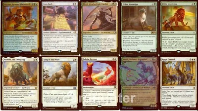Custom Cat Tribal Commander EDH Deck - Mirri, Weatherlight Duelist - MTG