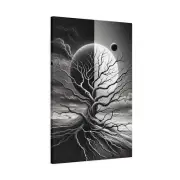 Timeless Tree of Life Premium Canvas Print - surreal art nature decor wall art