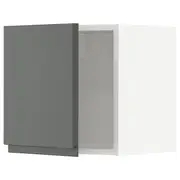 METOD wall cabinet, white/Voxtorp dark grey, 40x37x40 cm
