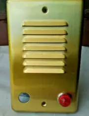 Teletalk by Faraday #3D45 Gold Decorative Call Panel Vintage Audio NO SPEAKER