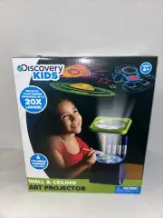 DISCOVERY ART PROJECTOR AGES PROJECTS ON WALLS AND CEILINGS New Sealed Ages 6+