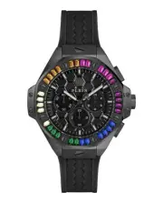 Philipp Plein Womens Black 42mm Strap Fashion Watch