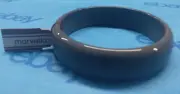 Vintage Marvella Charcoal Gray Lucite Dome Bangle Bracelet - NWT