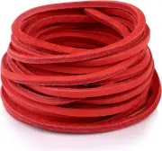 3MM Genuine Flat Leather Cord Strips Full Grain Leather Lace Laces Rope String B