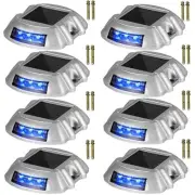 VEVOR Driveway Lights 8-Pack Solar Driveway Lights Bright Blue Solar Deck Lights