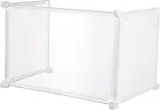 Tofficu 3Pcs Transparent Desktop Partition Sneeze Guard Screen Panel for Offices Schools and Reception Areas Sturdy Protective Barrier for Privacy and Safety