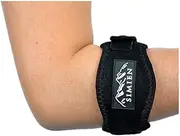 Simien Tennis Elbow Brace (2-Count), Tennis & Golfer's Elbow Pain Relief with Compression Pad, Wrist Sweatband and E-Book