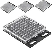 4pcs Reflective Grating Panel Photoelectric Sensor Reflector Sensor Reflector for Safety Photoelectric Safety Reflector Sensor Mirror Abs