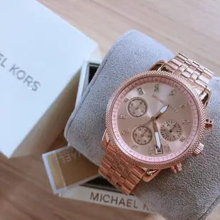 【JOKO JOKO】美國 Michael Kors - 經典玫瑰金三眼機械錶