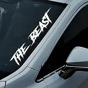 XTRAYXRAY The Beast Windshield Banner Sticker Diesel Turbo Low Car Decal Window Bumper Decal Sticker Suitable for Cars, Trucks