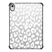 iPad 10.9-inch (10th gen) iPad Impact Case White Transparent Leopard Animal Print