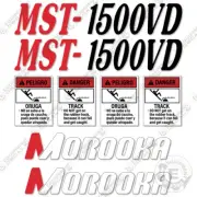 Fits Morooka MST-1500VD Decal Kit Rubber Track Carrier Decal Kit (MST 1500 VD)