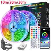 Led Lights for Room Music Sync RGB Led Strip Lights 10m 20m 30m Flexible Ribbon