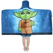 Lego Star Wars The Child Mandalorian Beach/Bath Hooded Towel Wrap 24” X 50”