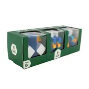 [Let's Play Games] 3D Wooden Brainteaser Puzzle Cubes Triple Pack