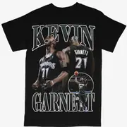Kevin Garnett Tee Shirt Minnesota Timberwolves NBA Basketball Rap Style T-shirt