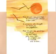 Sympathy Saying Good-bye Goodbye To Loved One By Blue Mountain Greeting Card