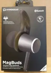 HyperGear MagBuds Aluminum Alloy Earphones - Bluetooth with Microphone