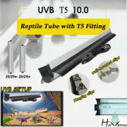 T5 10.0 UVB 2ft /24w or 3ft / 39w Light & Timer for Pet Reptile Lizard Turtle