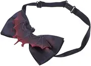 [Gogogmee] Bat Neck Tie Halloween Costumes Accessory Masquerade Party Supplies Bow Tie Set for Dress up