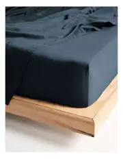 [Linen House] Augusta Fitted Sheet in Navy